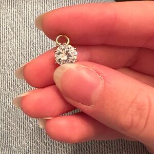 Gold crystal for necklace